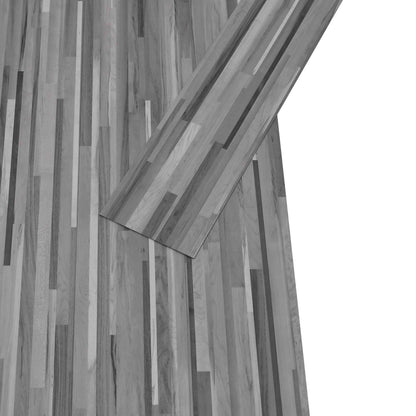 vidaXL Flooring Planks 5.02 m² 36 pcs PVC Striped grey