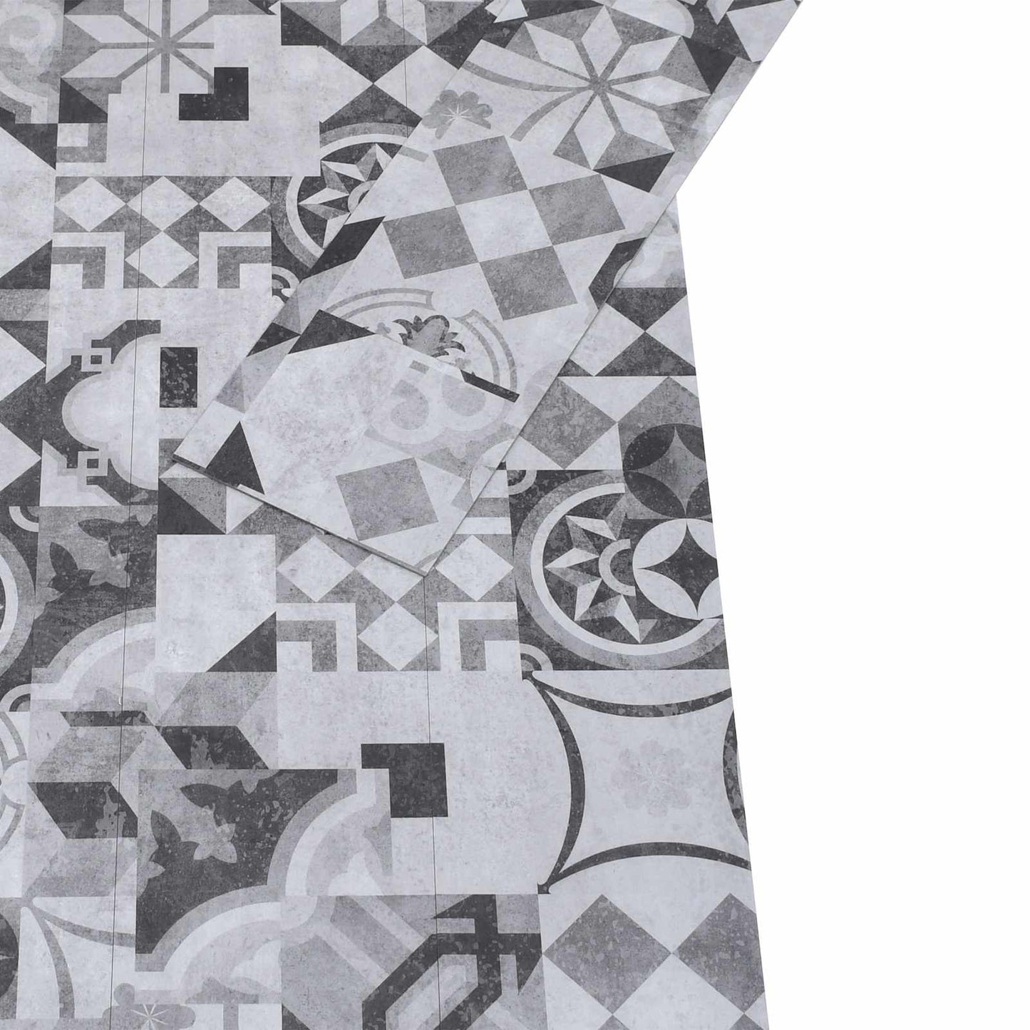 vidaXL Flooring Planks 5.02 m² 36 pcs PVC Grey pattern