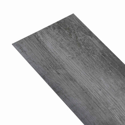 vidaXL Flooring Planks 36 pcs Shiny Grey 5.02 m² PVC