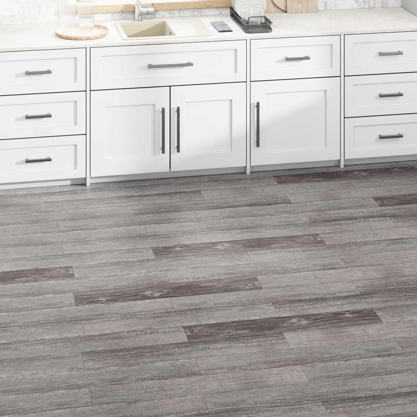 vidaXL Flooring Planks 5.02 m² 36 pcs PVC Striped wood look