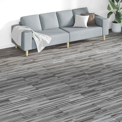 vidaXL Flooring Planks 18 pcs Grey 5.26 m² PVC