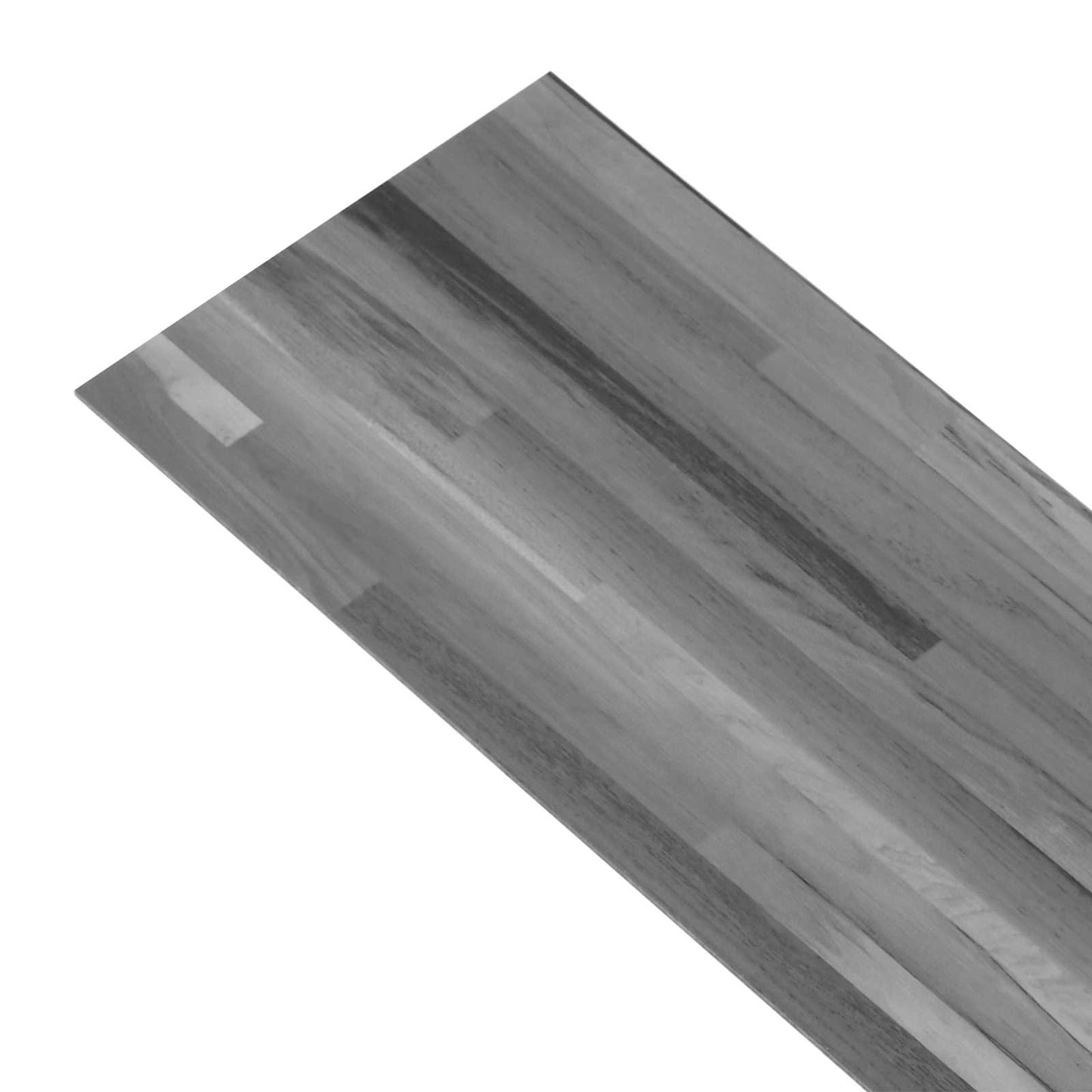 vidaXL Self-adhesive Flooring Plank 32 pcs Striped Grey 4.46 m² PVC