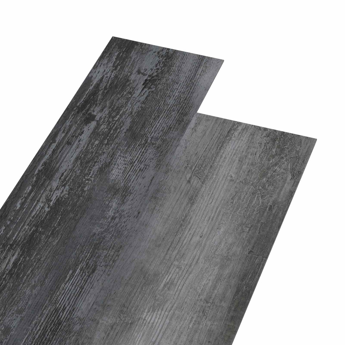 vidaXL Self-adhesive Flooring Plank 32 pcs Shiny Grey 4.46 m² PVC