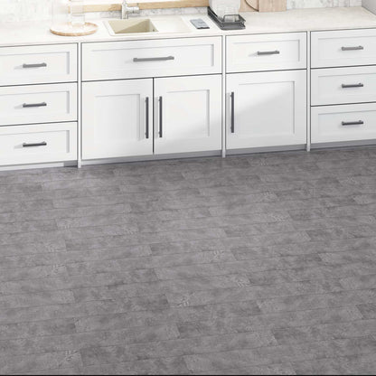 vidaXL Flooring Planks 36 pcs Concrete Grey 5.02 m² PVC