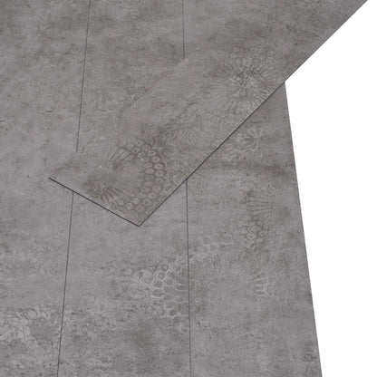 vidaXL Flooring Planks 36 pcs Concrete Grey 5.02 m² PVC