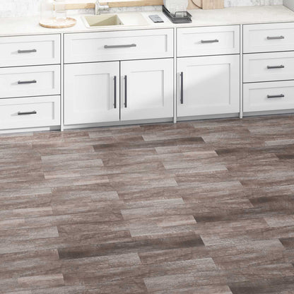vidaXL Flooring Planks 5.02 m² 36 pcs PVC Matte wood brown