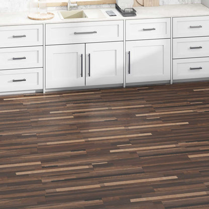 vidaXL Flooring Planks 5.02 m² 36 pcs PVC Striped brown