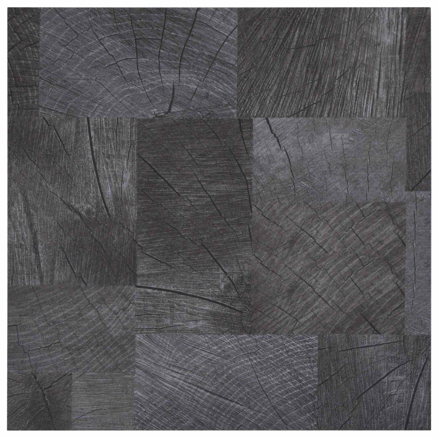 vidaXL Flooring Planks 5.11 m² 55 pcs PVC Wood structure grey