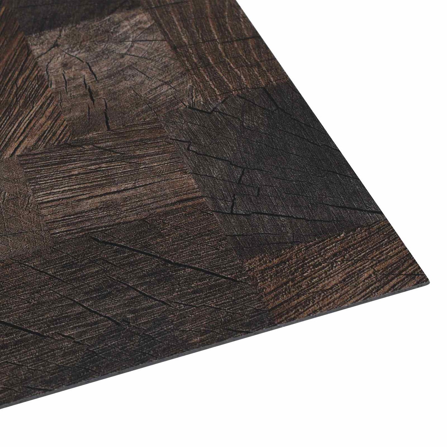 vidaXL Flooring Planks 5.11 m² 55 pcs PVC Wood structure brown