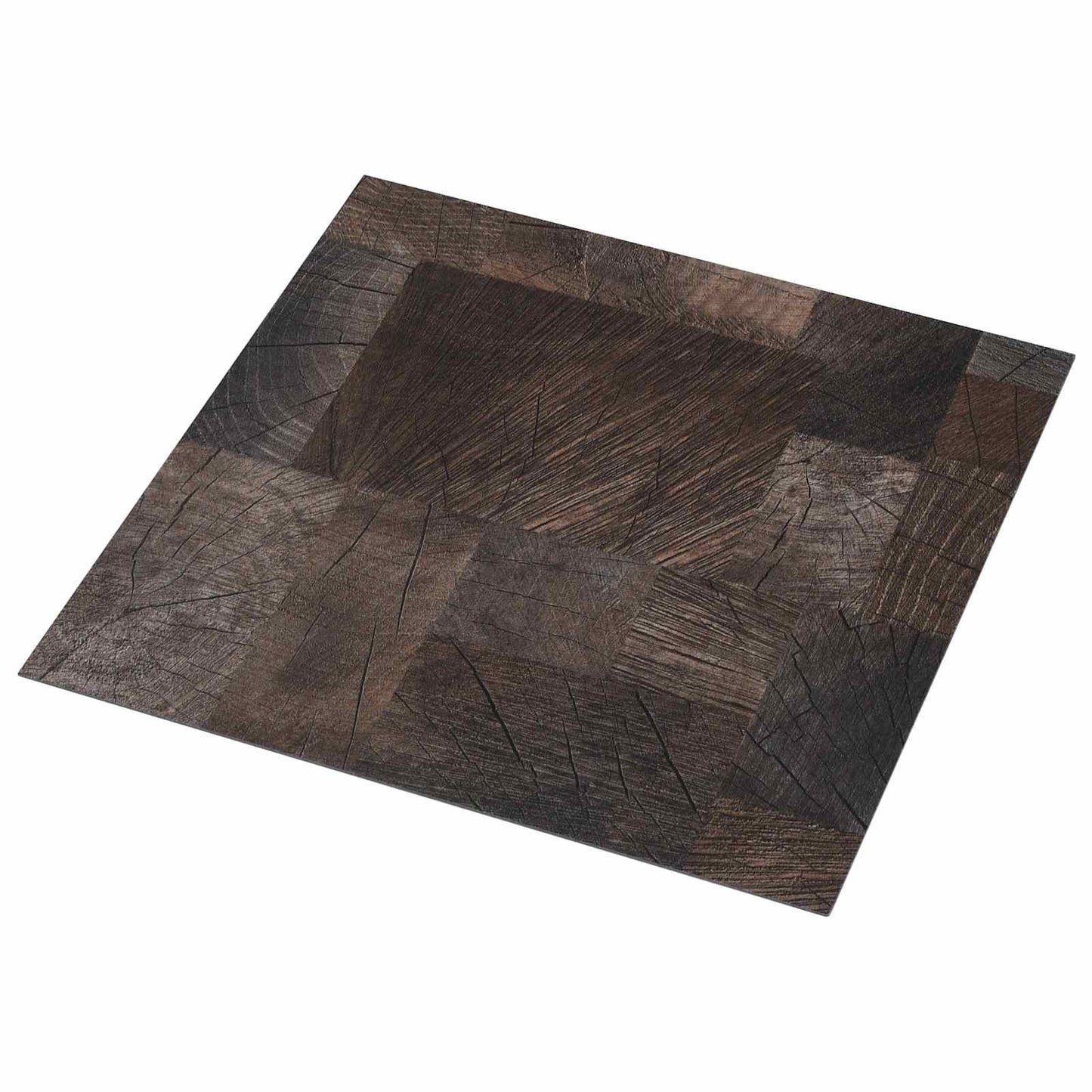 vidaXL Flooring Planks 5.11 m² 55 pcs PVC Wood structure brown
