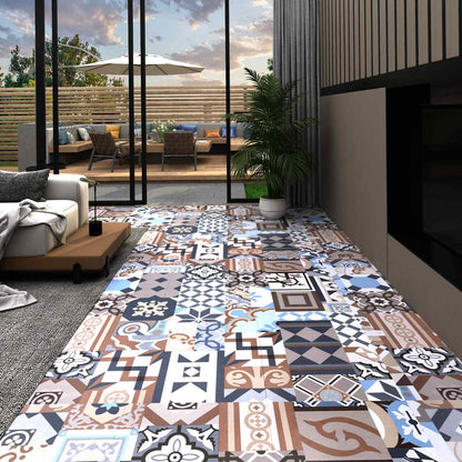 vidaXL Flooring Planks 5.11 m² 55 pcs PVC Mono Pattern