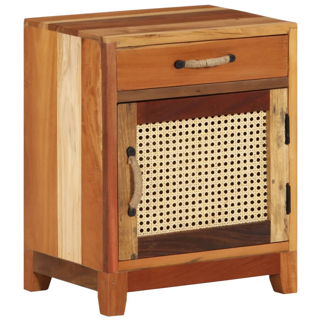 vidaXL Bedside Cabinet 40x30x50 cm Solid Reclaimed Wood