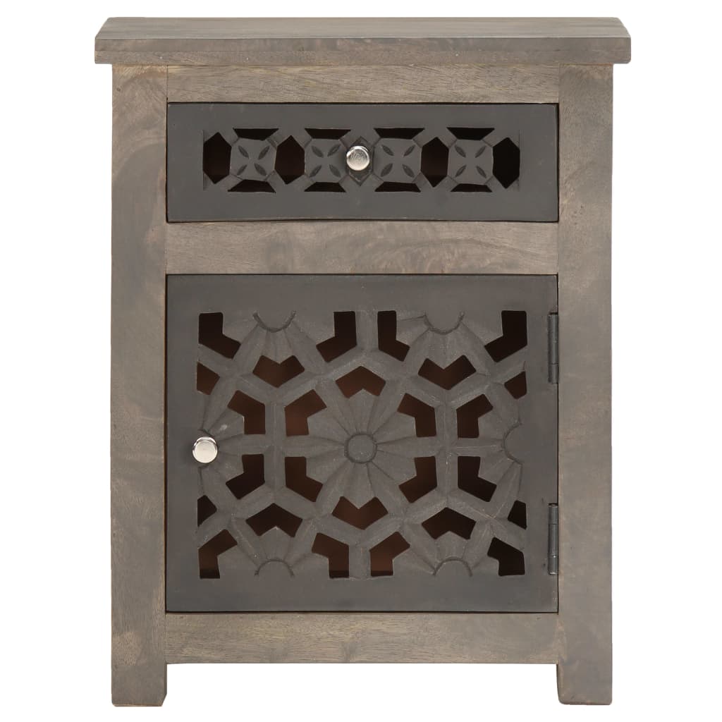 vidaXL Bedside Cabinet 40x30x50 cm Solid Mango Wood