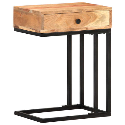289090 vidaXL U-Shaped Side Table 45x30x61cm Solid Acacia Wood