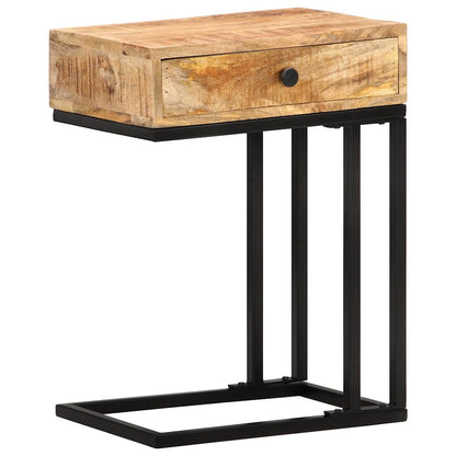 289091 vidaXL U-Shaped Side Table 45x30x61 cm Solid Mango Wood