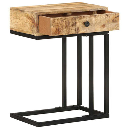 289091 vidaXL U-Shaped Side Table 45x30x61 cm Solid Mango Wood