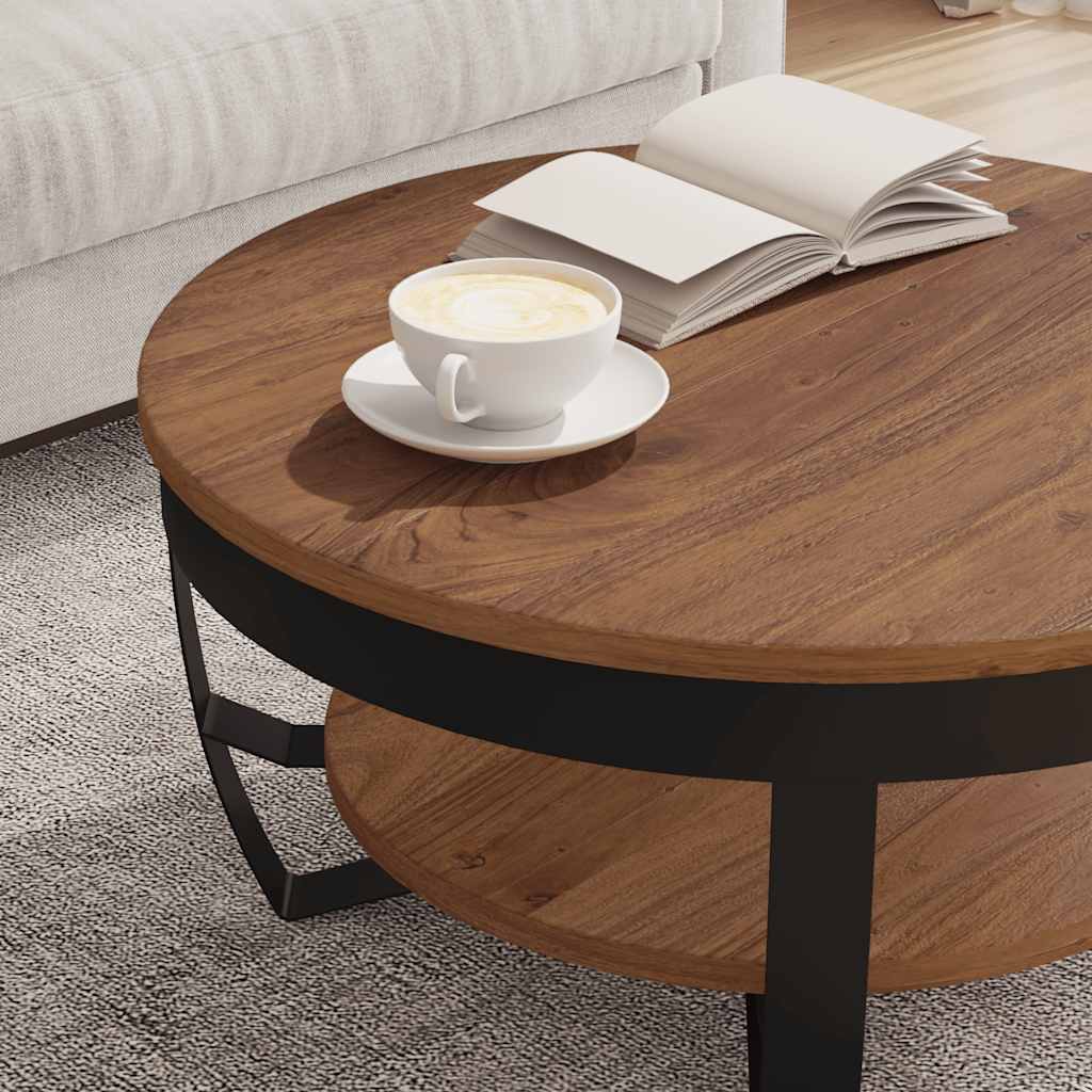 vidaXL Coffee Table 65x65x32 cm Solid Acacia Wood