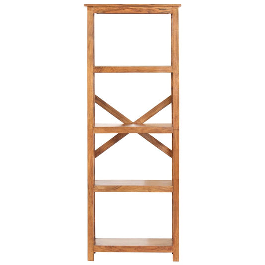 vidaXL Bookshelf 60x30x160 cm Solid Acacia Wood Honey Finish