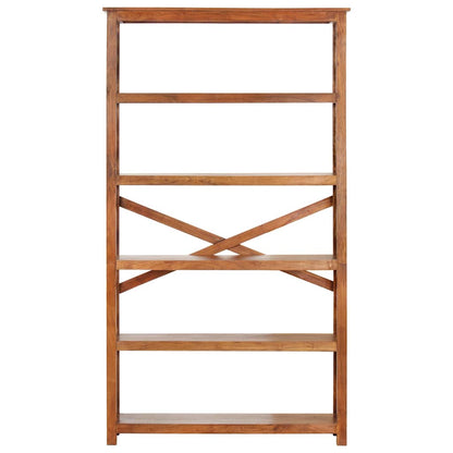 vidaXL Bookshelf 100x30x180 cm Solid Acacia Wood Honey Finish