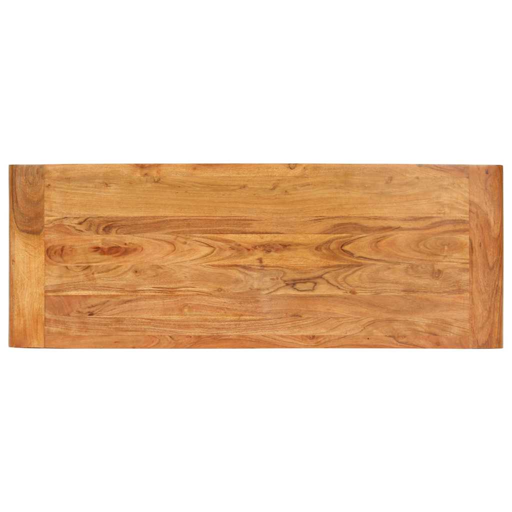 vidaXL Console Table 110x40x76 cm Solid Acacia Wood in Honey Finish