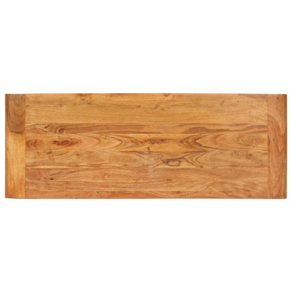vidaXL Console Table 110x40x76 cm Solid Acacia Wood in Honey Finish