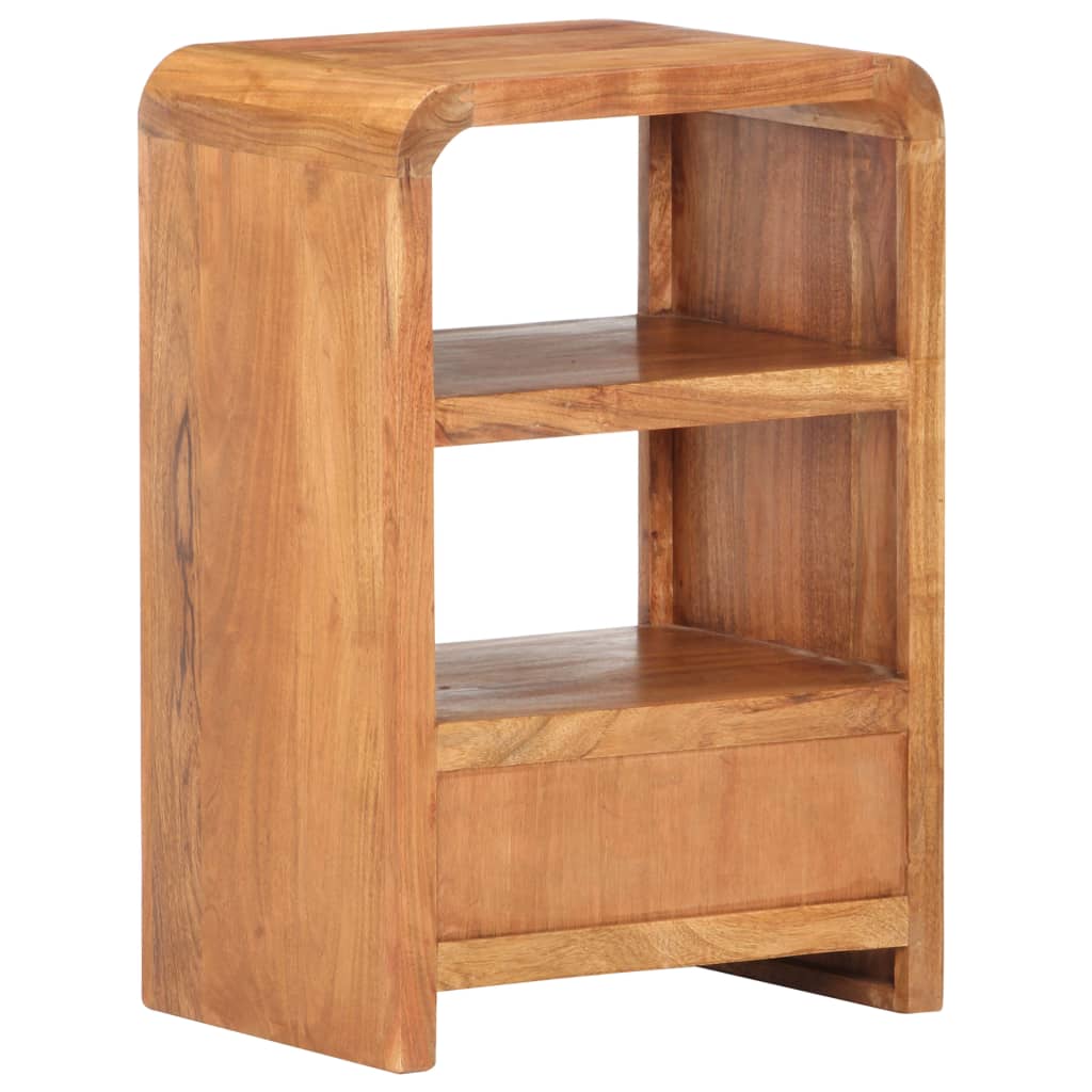 vidaXL Bedside Table 40x30x60 cm Solid Acacia Wood Honey Finish