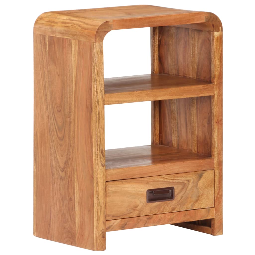 vidaXL Bedside Table 40x30x60 cm Solid Acacia Wood Honey Finish