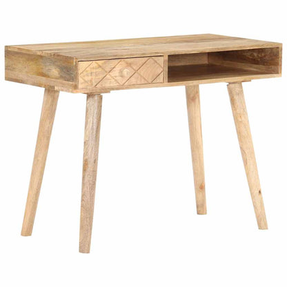 vidaXL Dressing Table | Natural Mango Wood | Solid Mango Wood | Medium