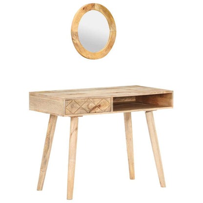 289636 vidaXL Dressing Table 100x50x76 cm Solid Mango Wood