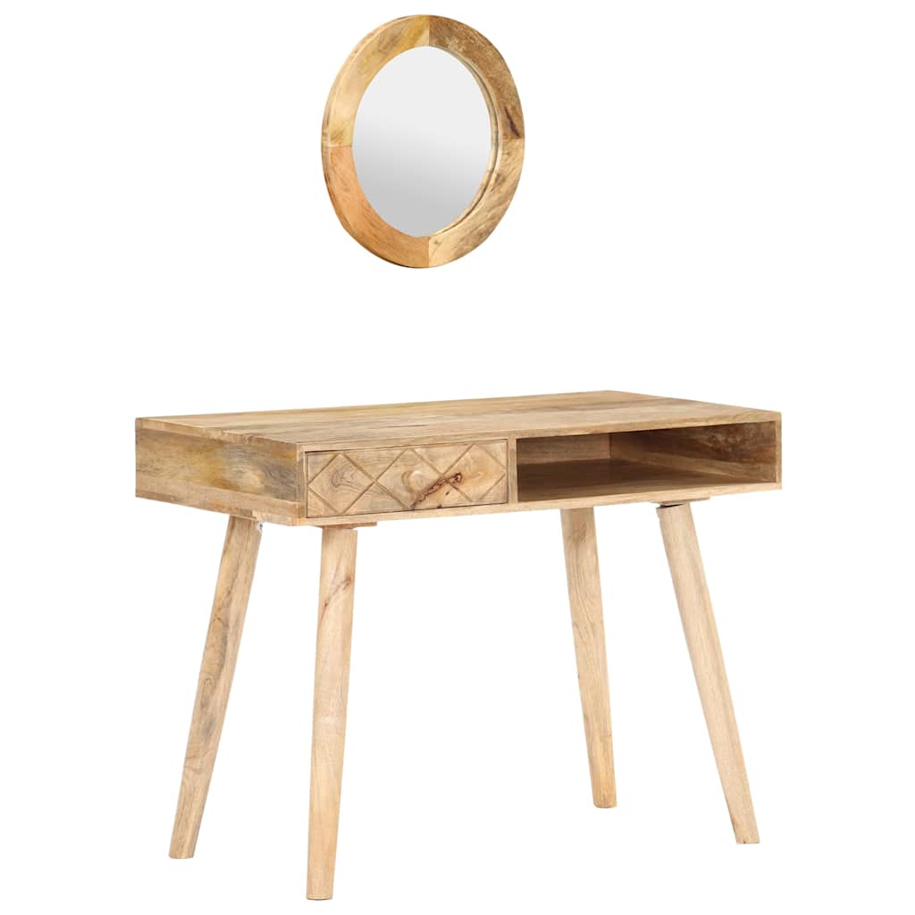 289636 vidaXL Dressing Table 100x50x76 cm Solid Mango Wood