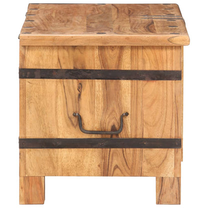 vidaXL Chest | Natural wood | Solid acacia wood and iron | Medium