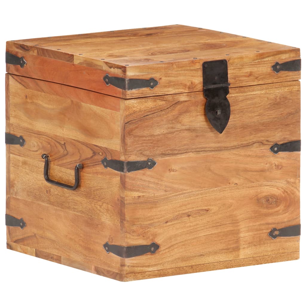 vidaXL Chest | Natural wood | Solid Acacia wood | Small | Chest | Square