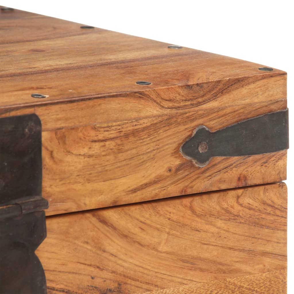 vidaXL Chest | Natural wood | Solid Acacia wood | Small | Chest | Square