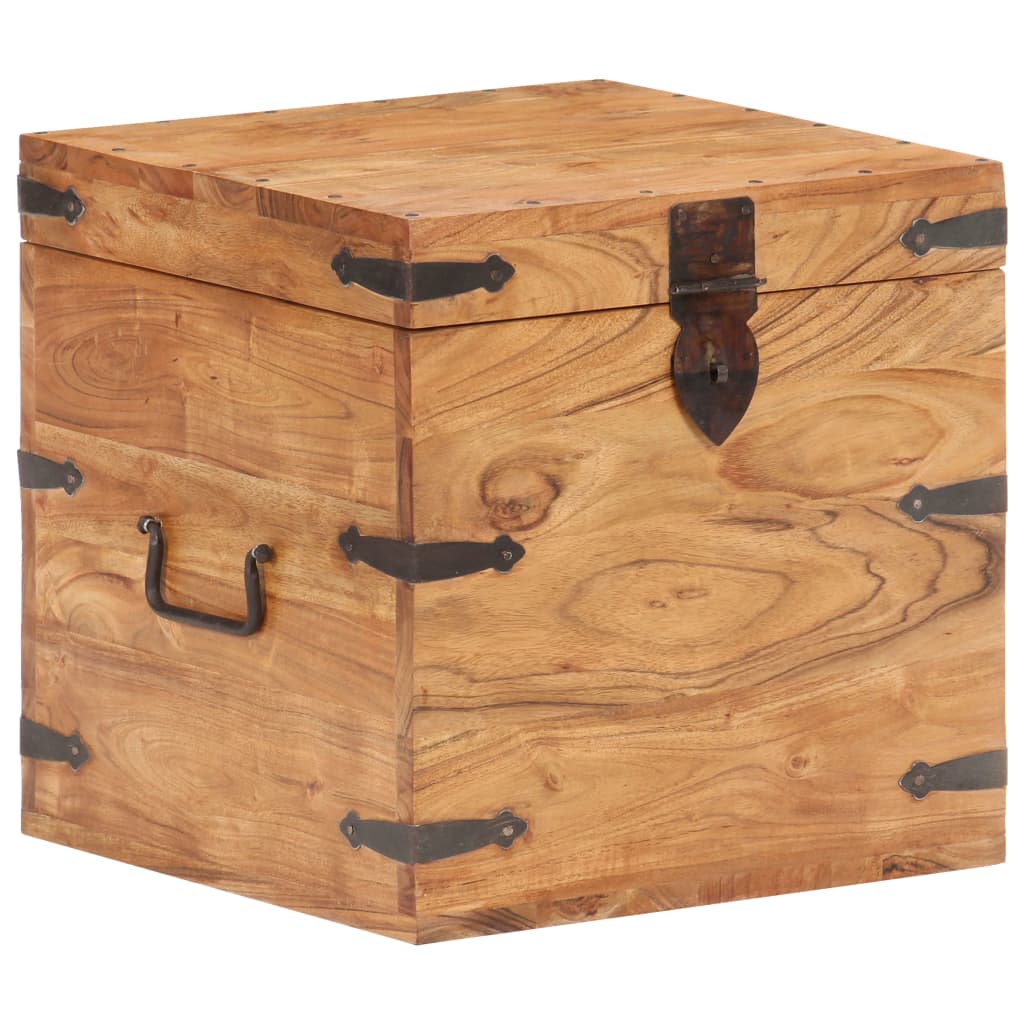 vidaXL Chest | Natural wood | Solid Acacia wood | Small | Chest | Square