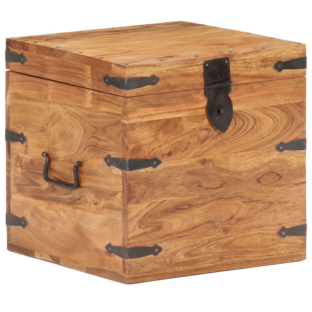 vidaXL Chest | Natural wood | Solid Acacia wood | Small | Chest | Square