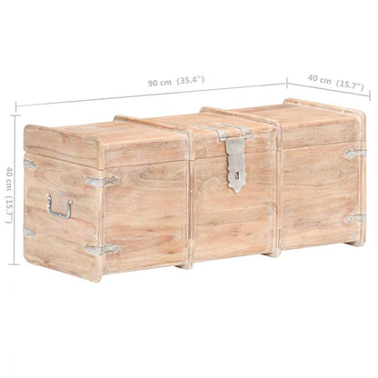 289644 vidaXL Storage Chest 90x40x40 cm Solid Acacia Wood