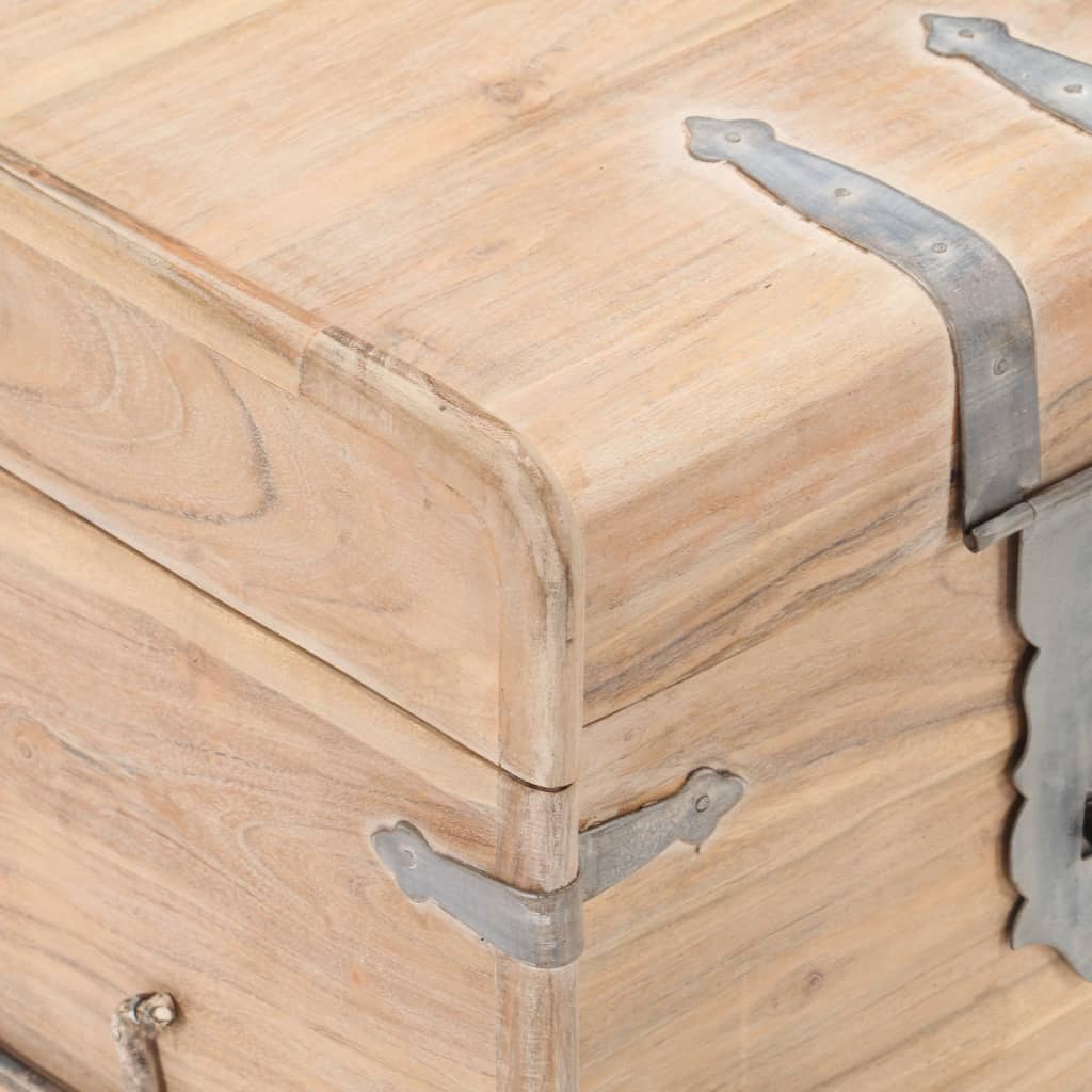 vidaXL Chest 40x40x40 cm Solid Acacia Wood