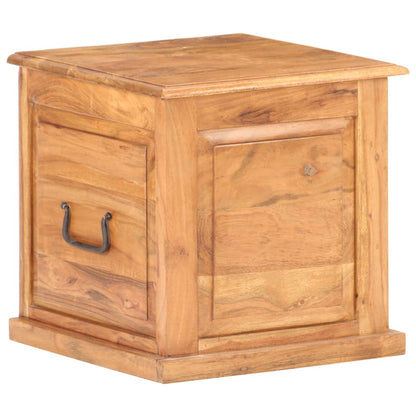 vidaXL Chest | Natural wood | Solid acacia wood | Small | Storage Chest | Square