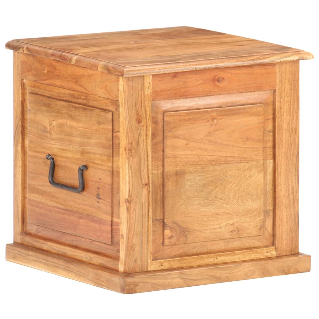 vidaXL Chest | Natural wood | Solid acacia wood | Small | Storage Chest | Square