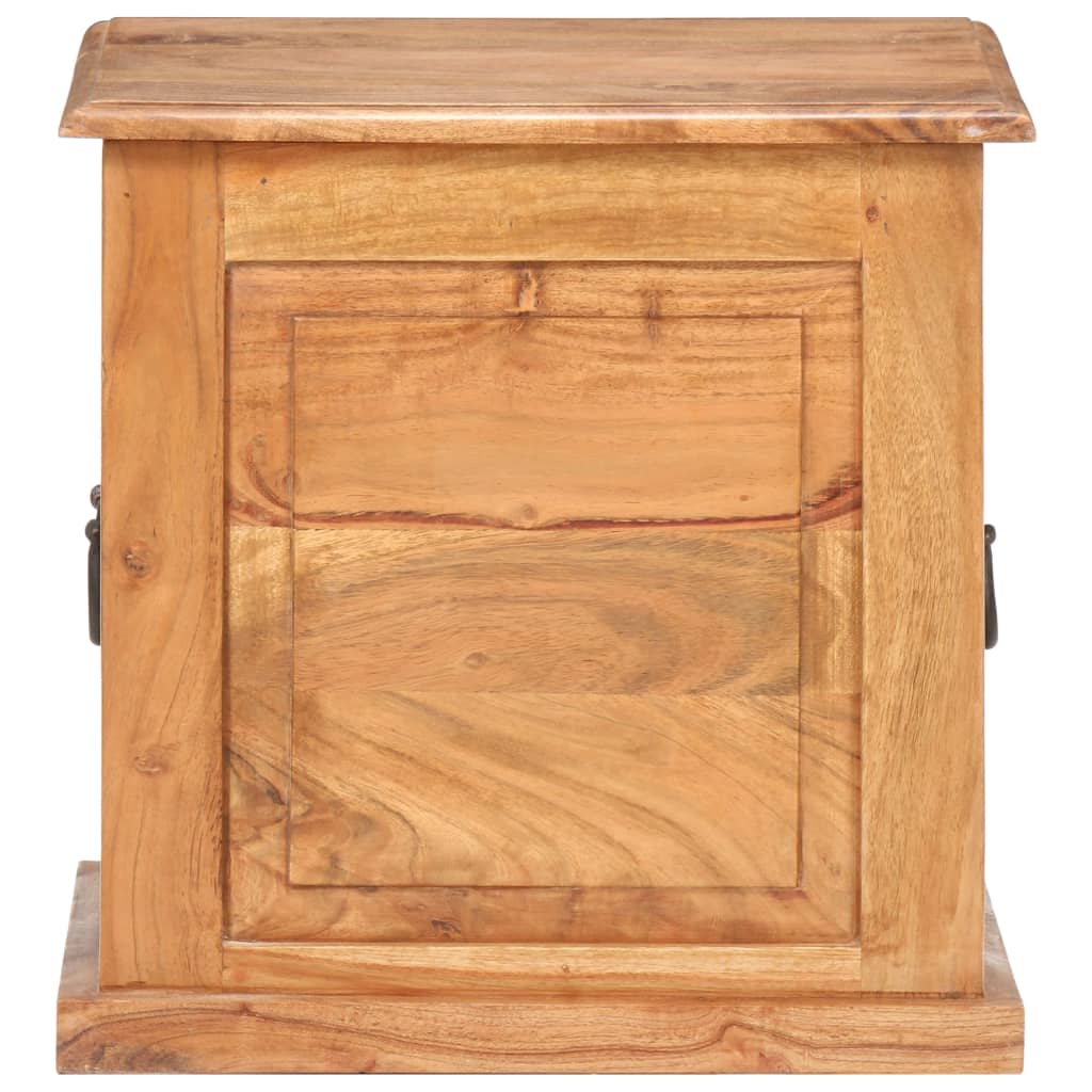 vidaXL Chest | Natural wood | Solid acacia wood | Small | Storage Chest | Square
