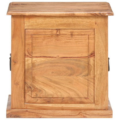 vidaXL Chest | Natural wood | Solid acacia wood | Small | Storage Chest | Square
