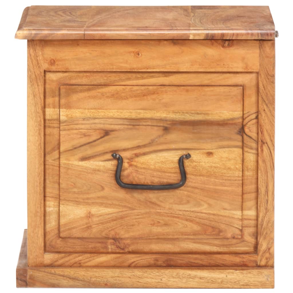 vidaXL Chest | Natural wood | Solid acacia wood | Small | Storage Chest | Square