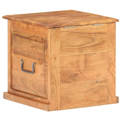 vidaXL Chest | Natural wood | Solid acacia wood | Small | Storage Chest | Square