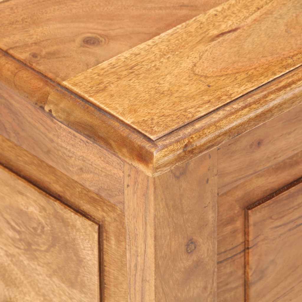 vidaXL Chest | Natural wood | Solid acacia wood | Small | Storage Chest | Square