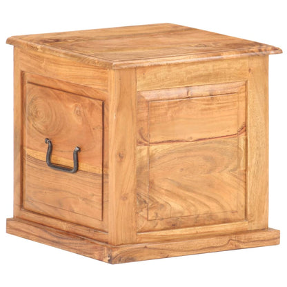 vidaXL Chest | Natural wood | Solid acacia wood | Small | Storage Chest | Square