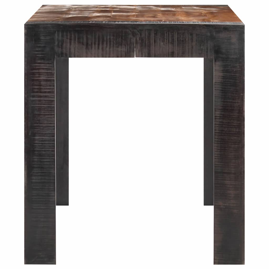 vidaXL Dining Table | Natural wood tone and black | Solid rough mango wood