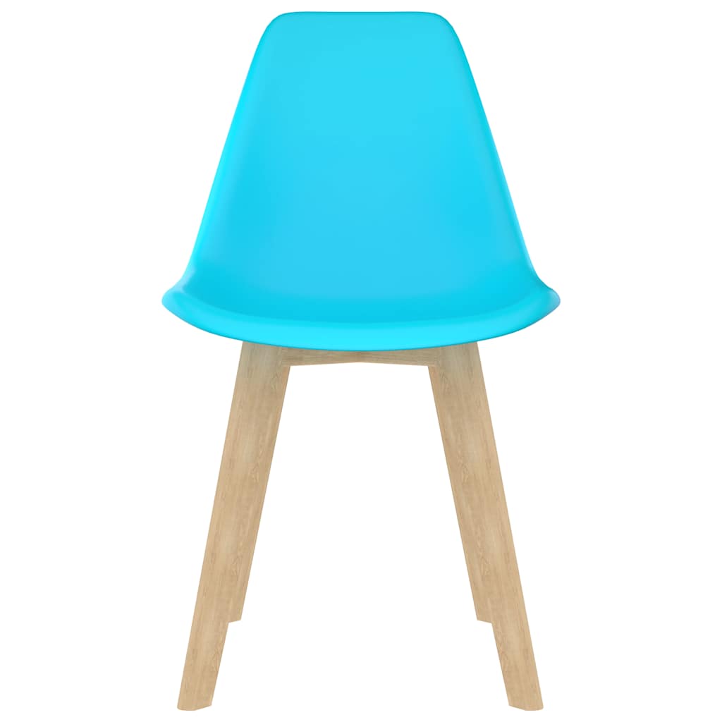 vidaXL Dining Chairs 4 pcs Blue Plastic