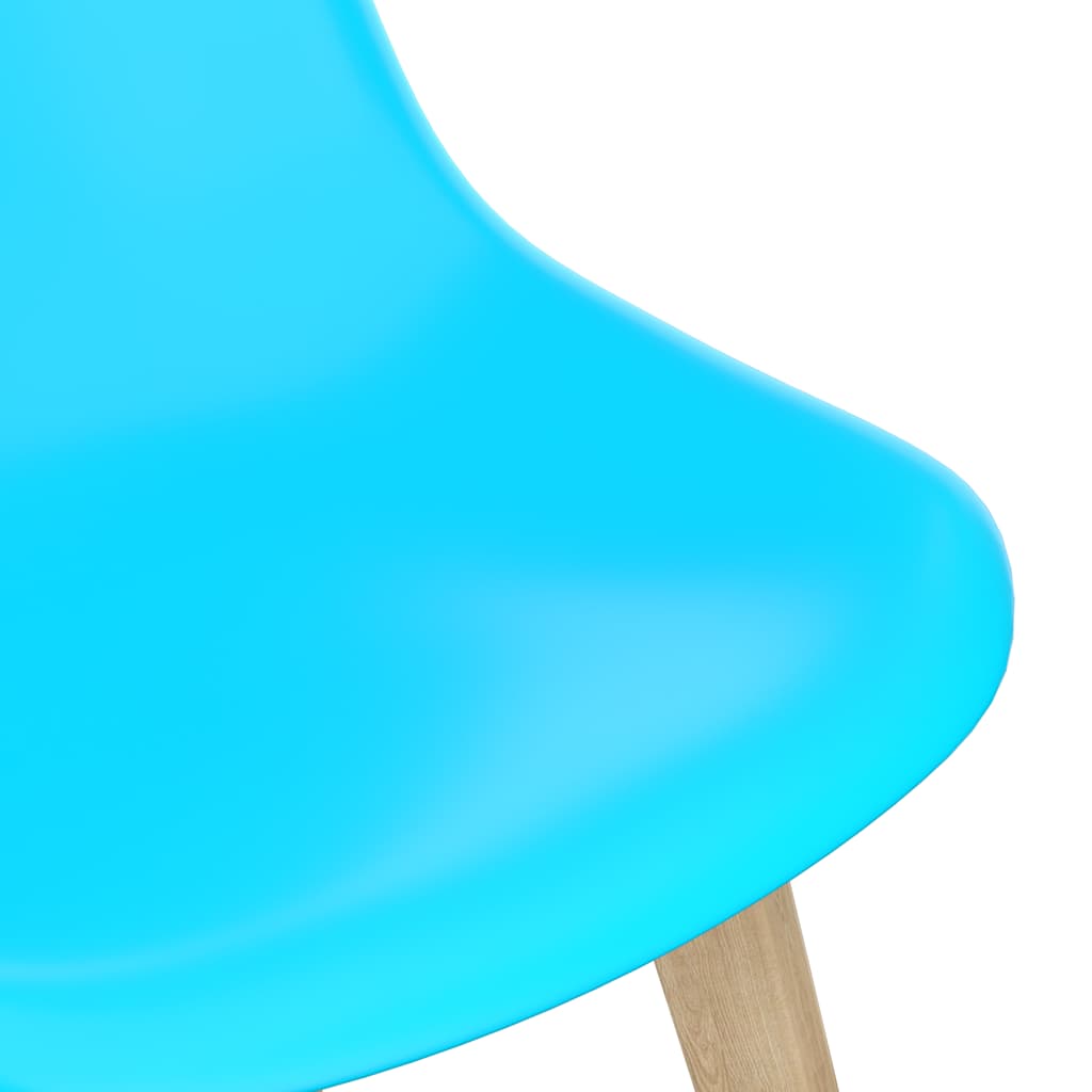 vidaXL Dining Chairs 4 pcs Blue Plastic