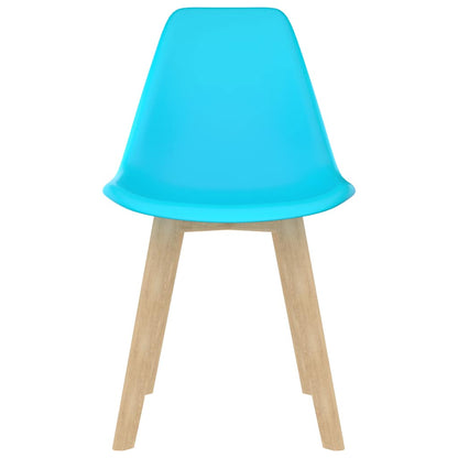 vidaXL Dining Chairs 6 pcs Blue Plastic