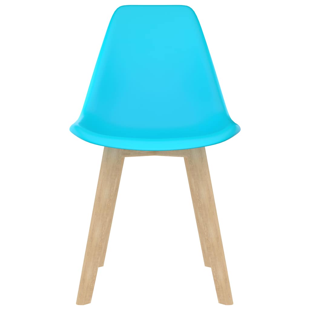vidaXL Dining Chairs 6 pcs Blue Plastic